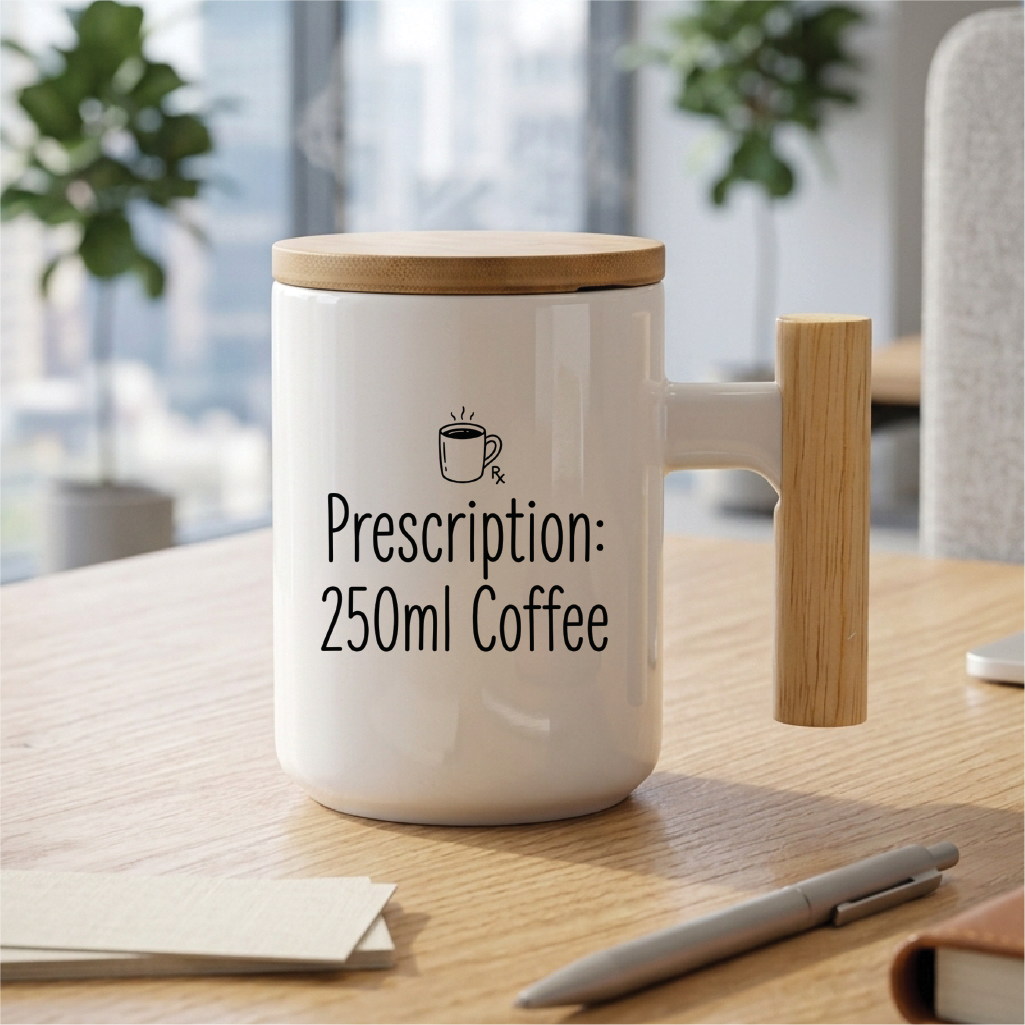 Prescription 250ml Coffee (Doctors Nurses) - Quote Printed Premium Coffee Mugs & Cups (5 Options)  MG1087