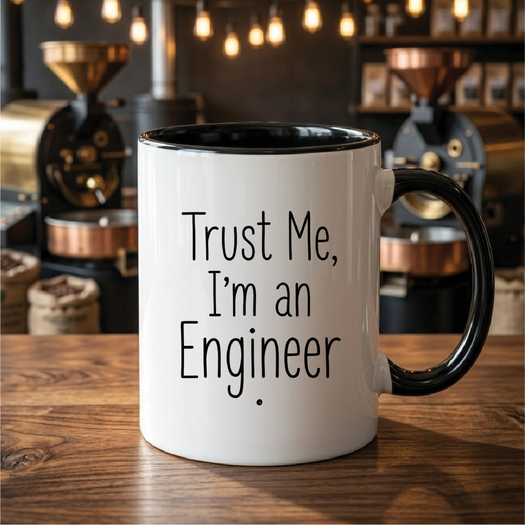 Trust Me, I'm an Engineer (Engineers)  - Quote Printed Premium Coffee Mugs & Cups (5 Options) MG1089
