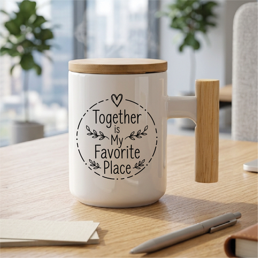 Together is My Favorite Place - Quote Printed Premium Coffee Mugs & Cups (5 Options)  MG1101