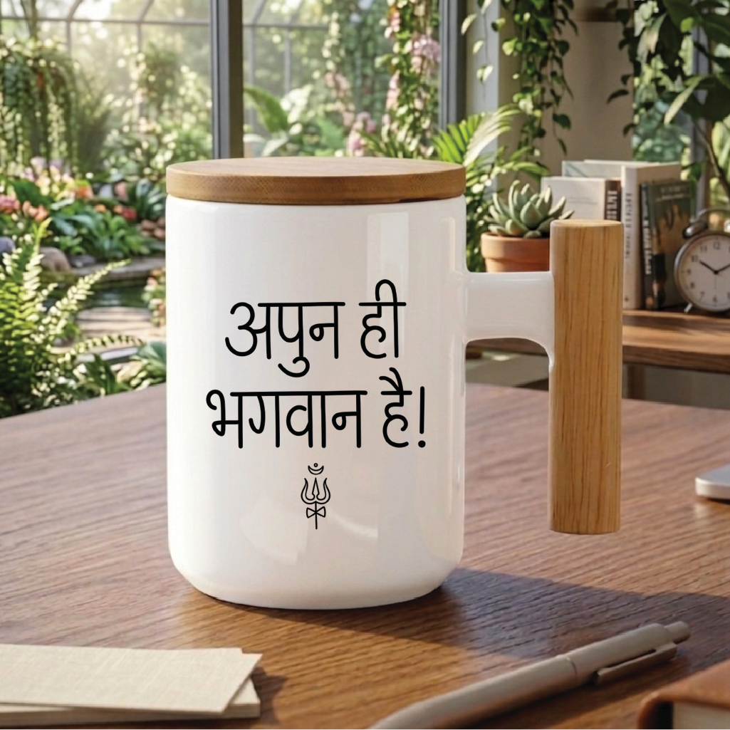 MG1113 "अपुन ही भगवान है!" (I am the God! — Sacred Games) - Quote Printed Premium Coffee Mugs & Cups (5 Options)