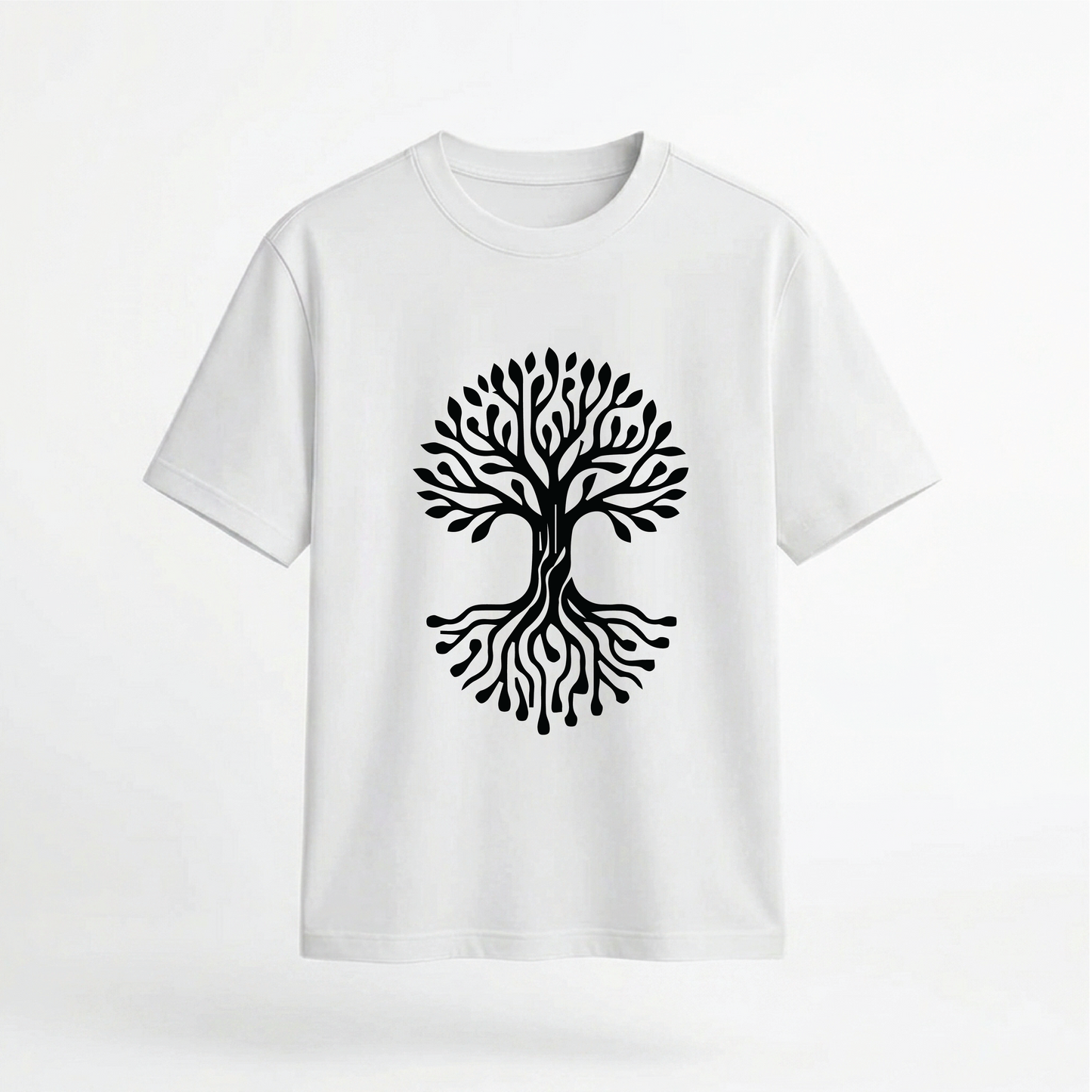 Tree of Life Symbolic Roots Graphic 100% Cotton Unisex T-Shirt