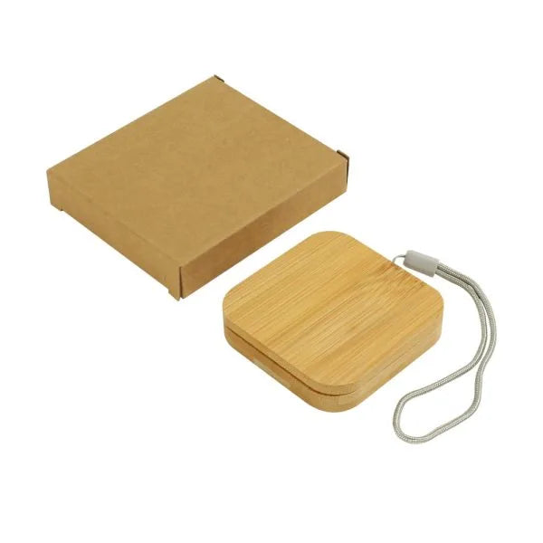 Personalized Multi-Charging Cable Set in Square Bamboo Case (Engraved)