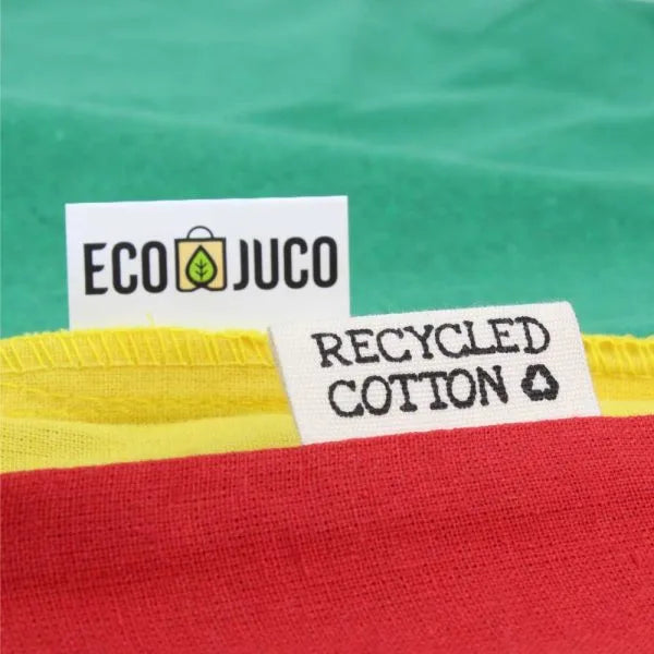 Personalized Recycled Cotton Bags with Durable Long Straps (One color Print)
