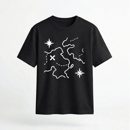 Treasure Map X Marks the Spot Graphic 100% Cotton Unisex T-Shirt