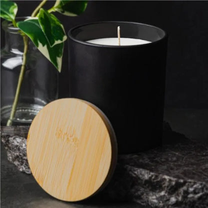 Personalized Scented Candles Arabian-Oud & Vanilla Fragrance in Glass Bottle