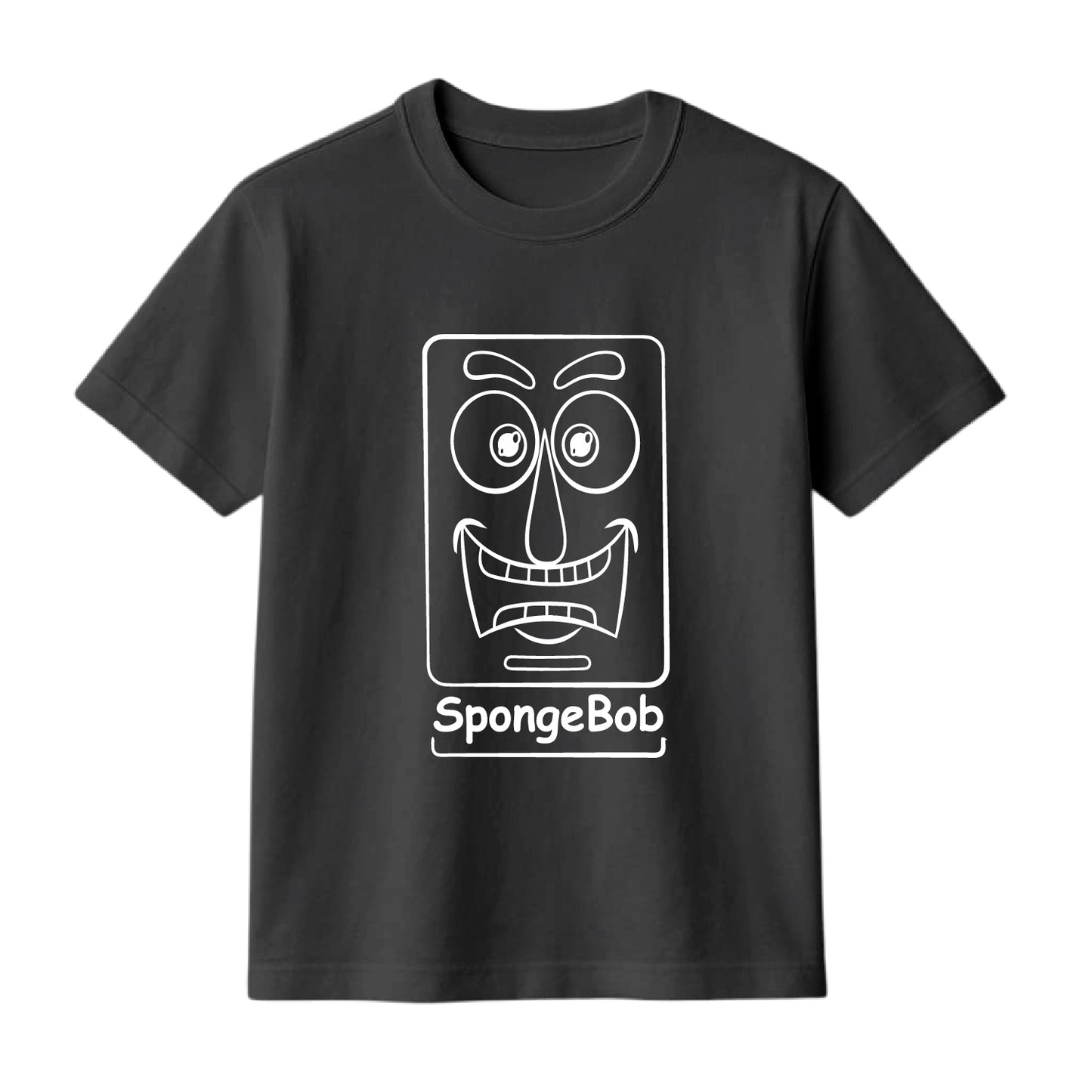 FMstyles Brand "Sponge Bob" Typography Classic 100% Cotton Round Neck Printed T-Shirt