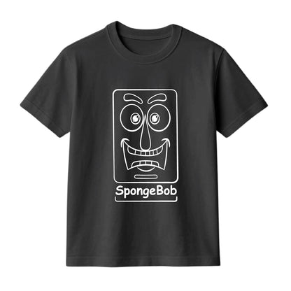 FMstyles Brand "Sponge Bob" Typography Classic 100% Cotton Round Neck Printed T-Shirt