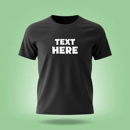 Personalized Single Color Design Printed Crew Neck Unisex T-Shirt [7 Colors]