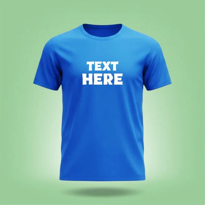 Personalized Single Color Design Printed Crew Neck Unisex T-Shirt [7 Colors]
