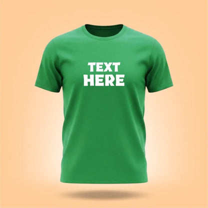 Personalized Single Color Design Printed Crew Neck Unisex T-Shirt [7 Colors]