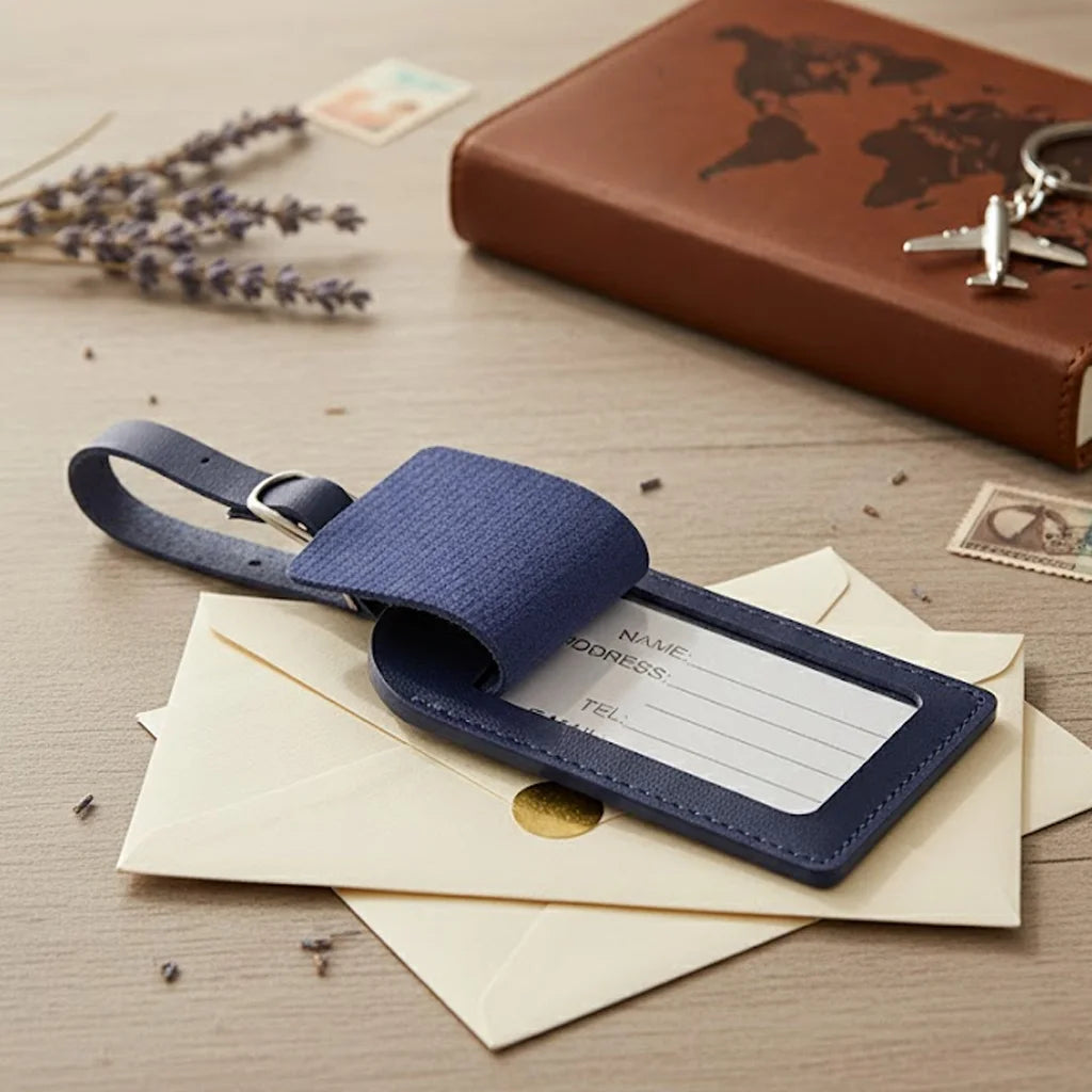 Elevate Your Journey: Personalized Premium PU Leather Luggage Tags