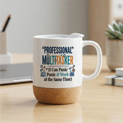 Professional Multitasker (I Can Panic & Work at the Same Time) - Quote Printed Premium Coffee Mugs & Cups (5 Options) MG1068