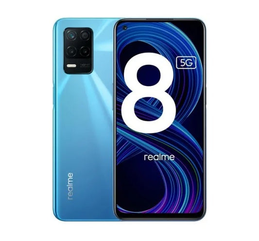 [USED] Realme 8 5G (Supersonic Blue) – 128GB, 11GB Dynamic RAM, Dual SIM