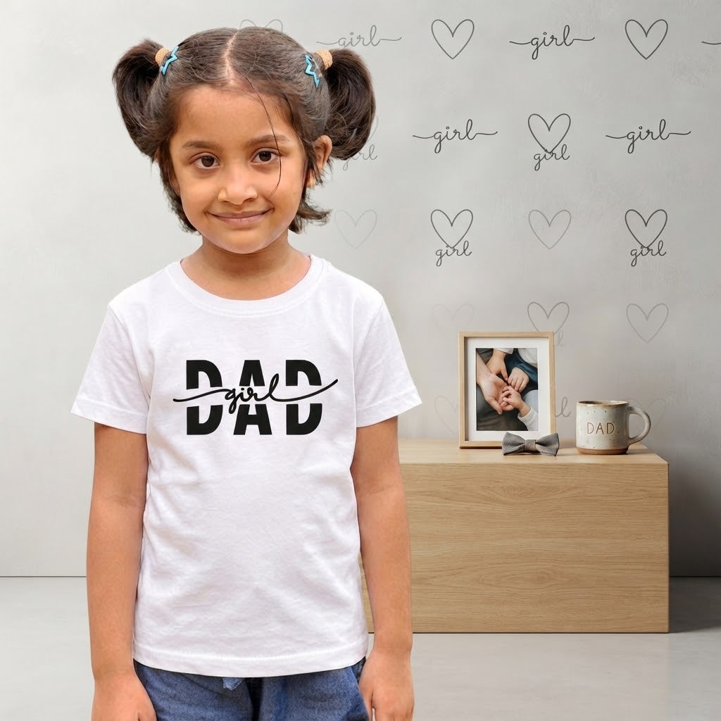Daddy's Girl - Typography Quote Printed Cotton Unisex T-Shirt