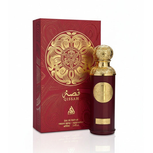 Qissah (Red) Al Sadaf Eau De Parfum – 100ml Premium Arabian Fragrance for Men & Women image 0