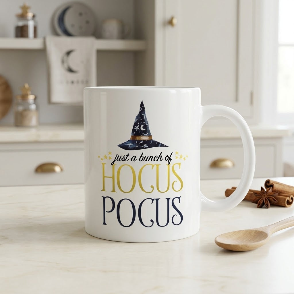 Hocus Pocus Halloween Ceramic White Coffee Mug
