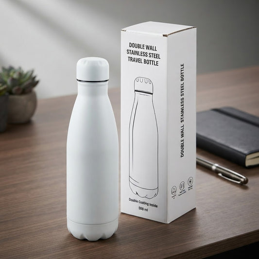 Personalized Premium Soft Touch Stainless Steel Cola Bottle, 500ml
