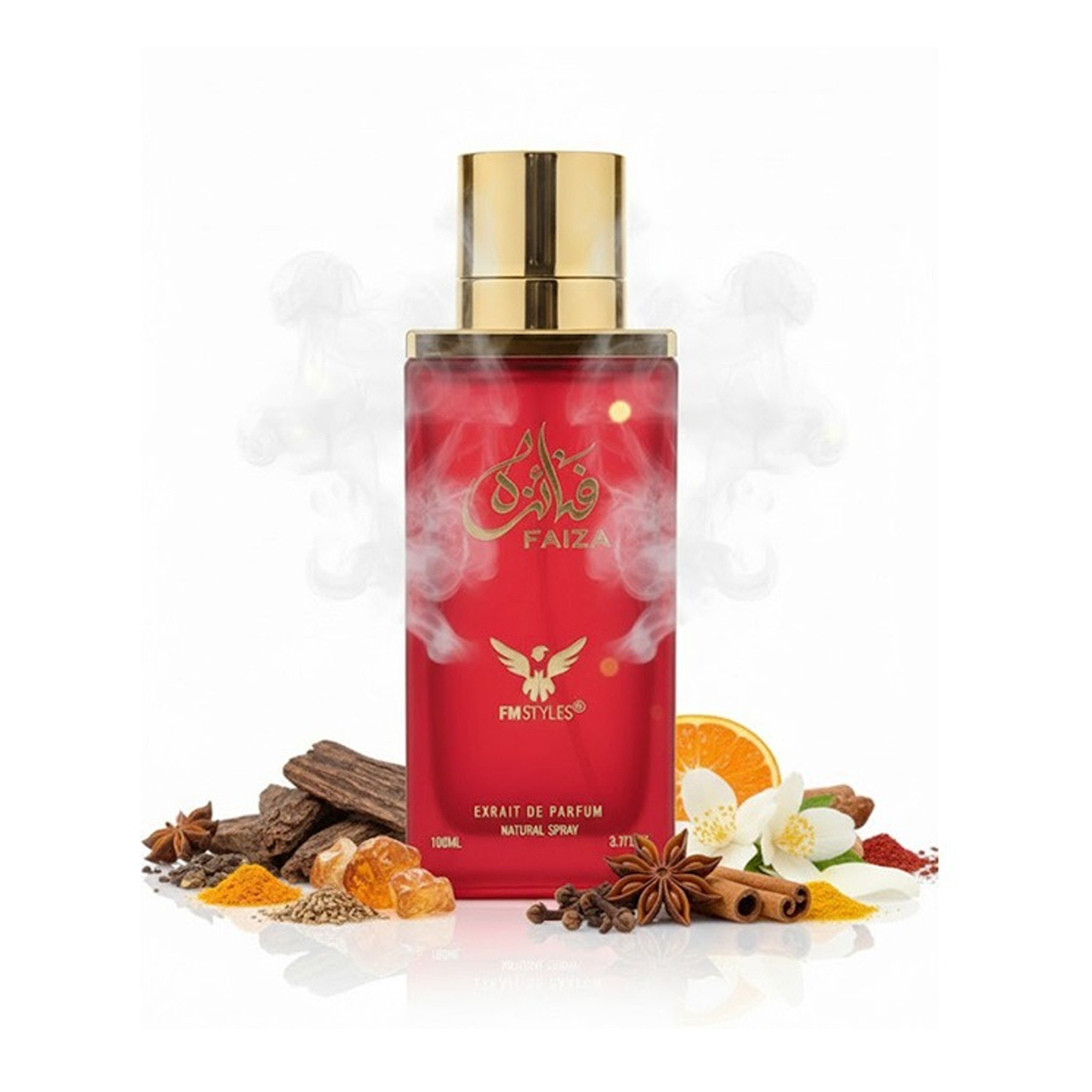 Faiza Red by FMstyles: A Symphony of Arabian Elegance, Khamrah Fragrance, Luxury Perfume image 2