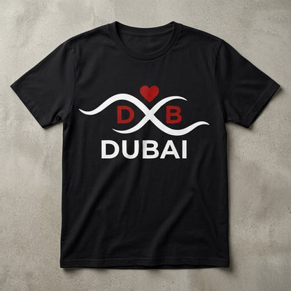 FMstyles - Men’s & Women’s 100% Cotton White Round Neck Unisex T-Shirt – Dubai DXB Edition