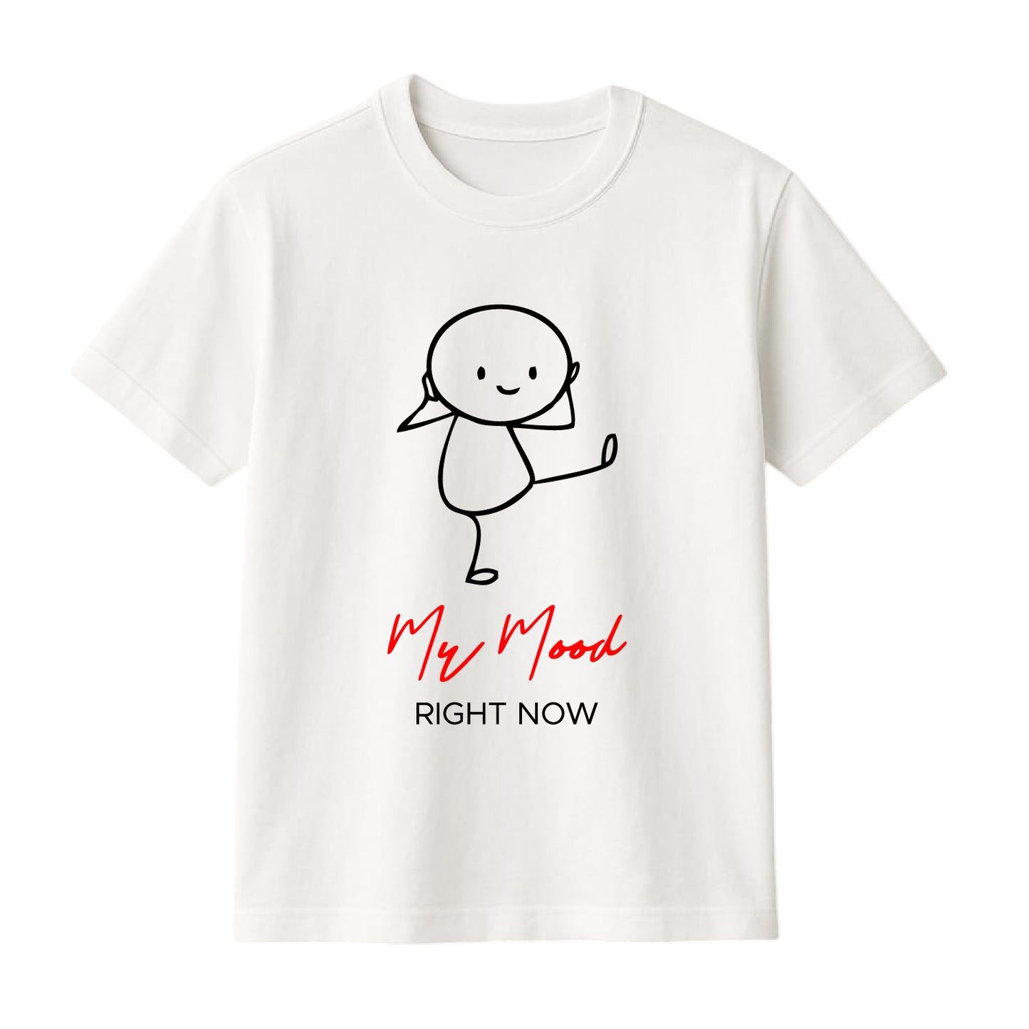 FMstyles Brand "My Mood Right Now" Cute Doodle Graphic Unisex T-Shirt