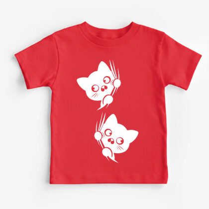 meow meow kids tshirt