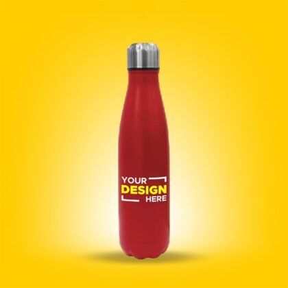 Personalized Cola Shaped Red Bottle with Engraving - 500 ml