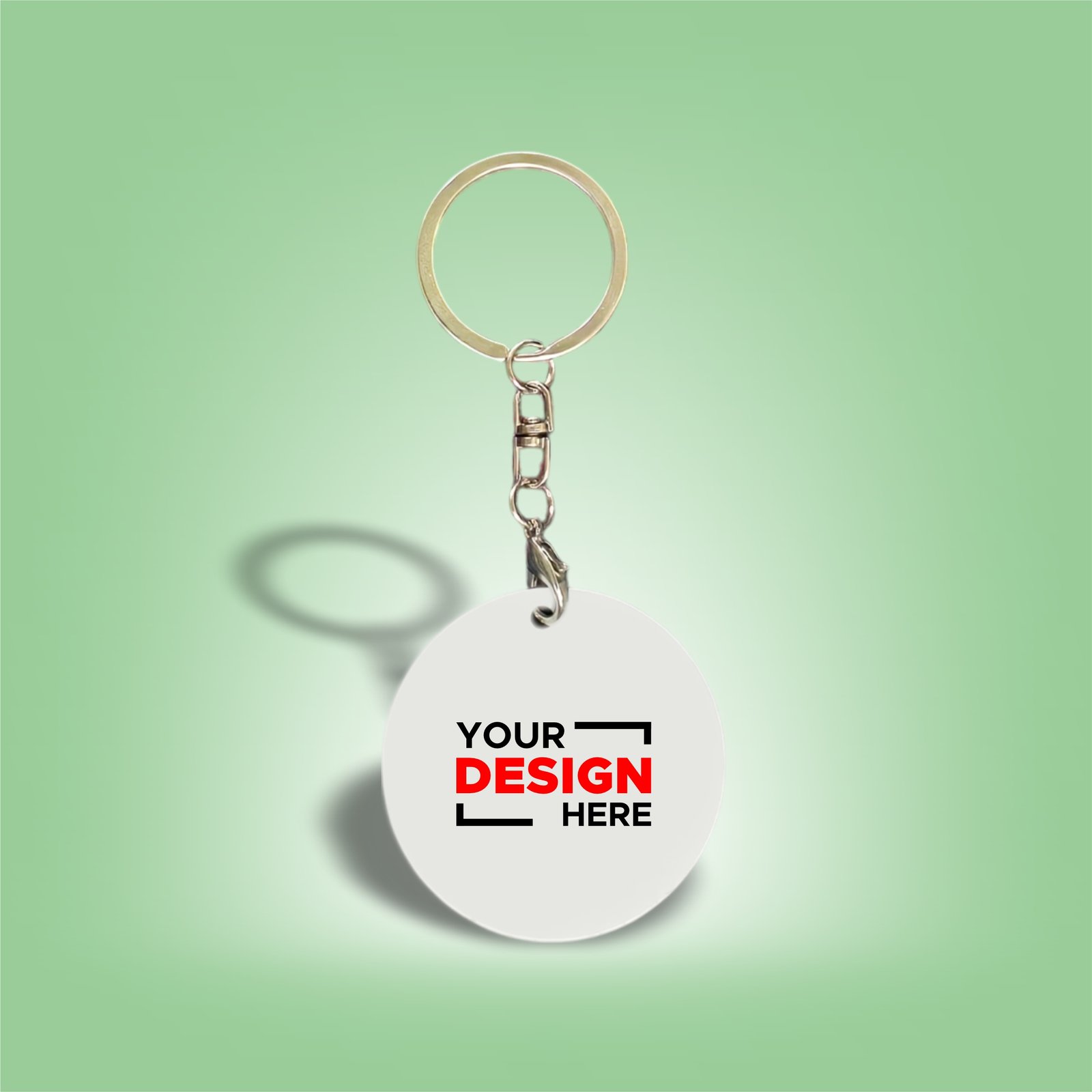 Personalized Round Metal Key Ring