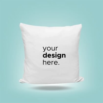 Custom Printed Cushion (White) – Double-Sided Design