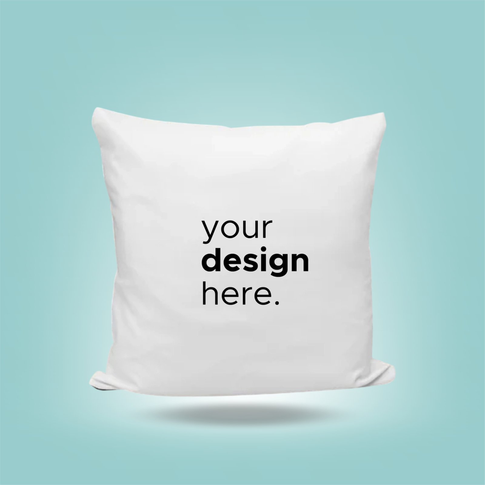 Custom Printed Cushion (White) – Double-Sided Design