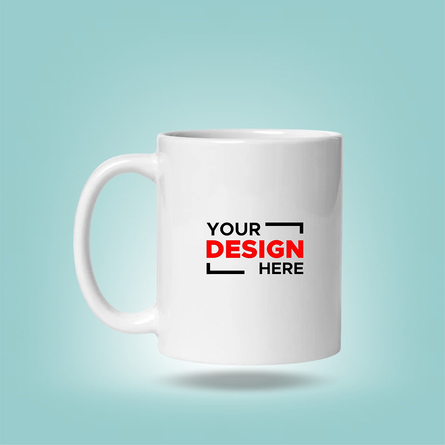 Classic Canvas: Customizable White Ceramic Mug