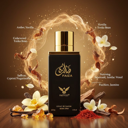 Faiza Black by FMstyles: A Rich Journey into Decadence, Khamrah Fragrance, Luxury Perfume