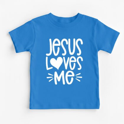 Jesus Loves Me Kids Round Neck T-Shirt [8 Colors]