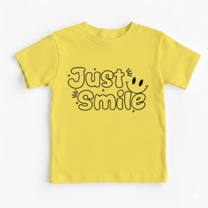 Just Smile Kids Round Neck T-Shirt [8 Colors]