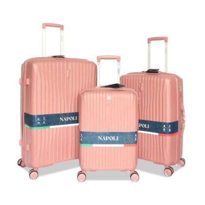 Rose Gold Napoli Ranger-2045 | 3-Piece Hardside Spinner Luggage Set (20", 24", 28")
