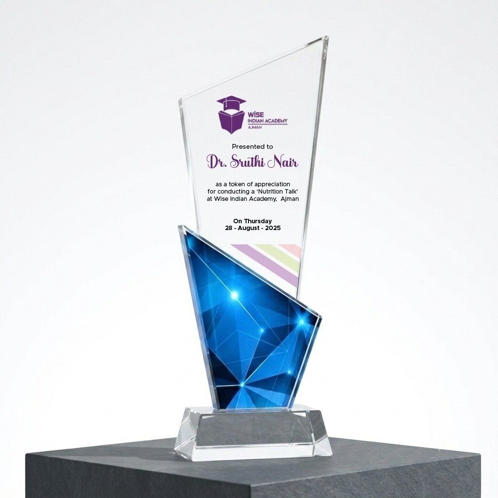 Custom Crystal Geometric Trophy & Frame | Personalized Photo Keepsake, Corporate Award & Memento - Image 3